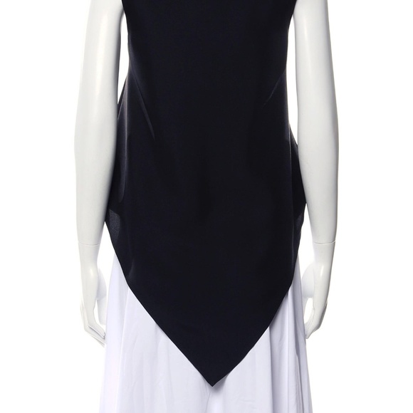 ALEXANDER WANG SILK V-NECK CROP TOP LONG BACK HOOK BACK CLOSURE SIZE M US 6 - Picture 4 of 4